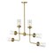 Z-Lite Calliope 6 Light Pendant, Foundry Brass & Clear 617-6FB - alternate 5